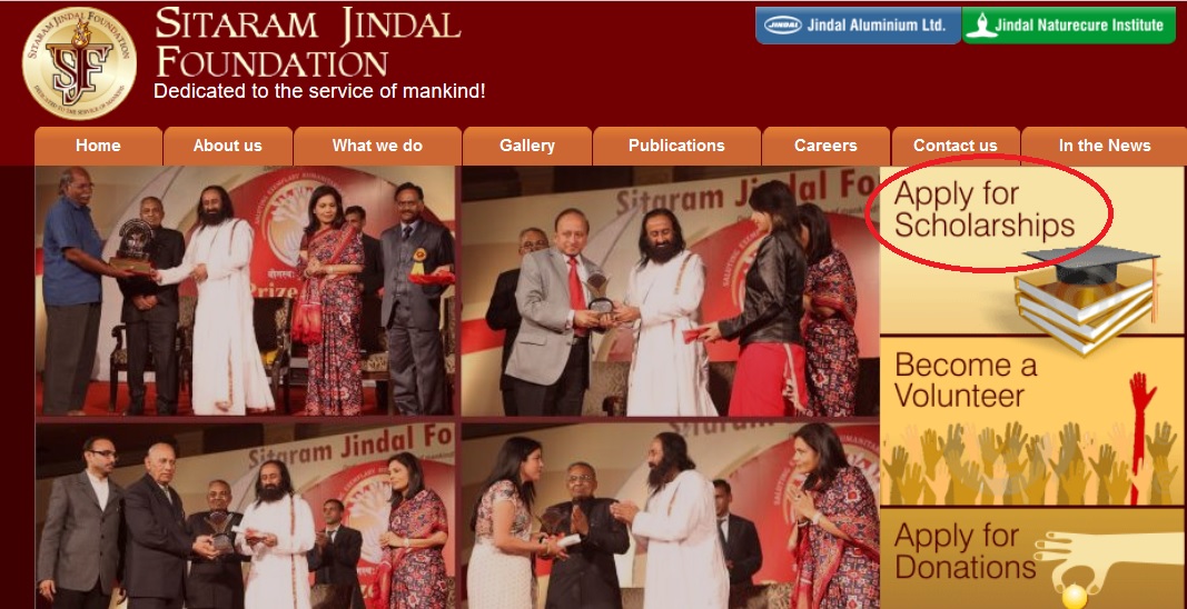 Sitaram ... www : \u2013 Foundation Scholarship Apply for Jindal